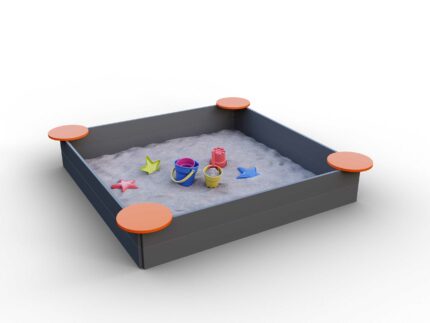 Пісочниця з сидіннями МР003. Дитячі маданчики Happy Park