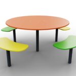 Столик з лавочками МР010. Дитячі маданчики Happy Park