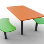 Столик з лавочками МР011. Дитячі маданчики Happy Park