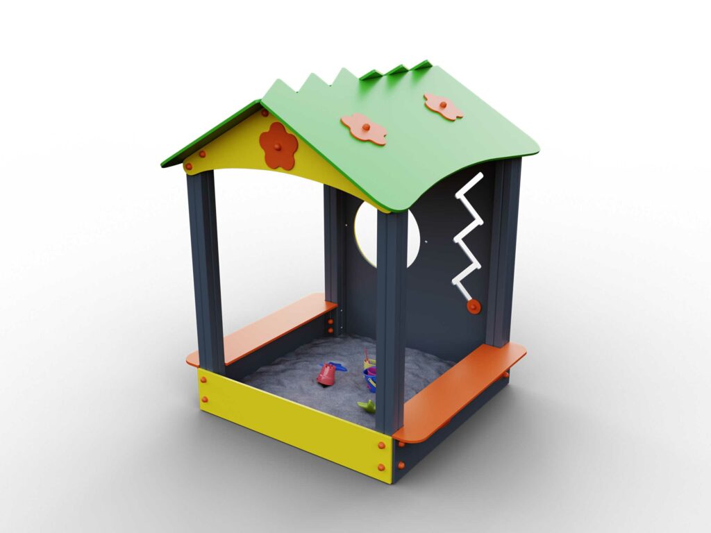 Пісочниця «Будиночок» МР008. Дитячі маданчики Happy Park