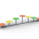 Грибки гімнастичні S009. Дитячі маданчики Happy Park