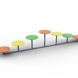 Грибки гімнастичні S009. Дитячі маданчики Happy Park