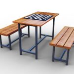 Стіл з шахівницею S021. Дитячі майданчики Happy Park