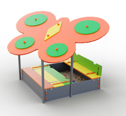 Пісочниця конструктор з тіньовим дашком "Метелик" MP0142